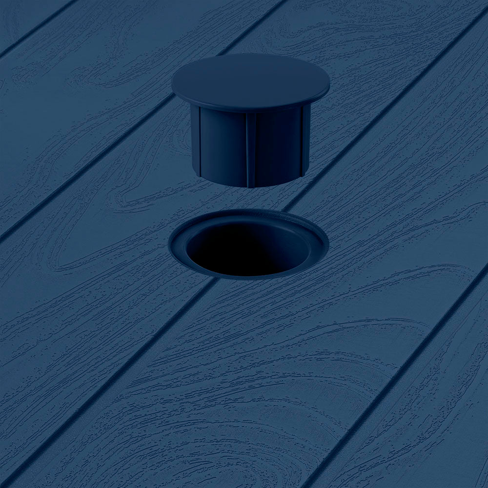 Mesa Auxiliar Rimax Barú Trendy Azul Petróleo 75.3x73.5cm Cuadrado - MESAS AUXILIARES | Bylmo