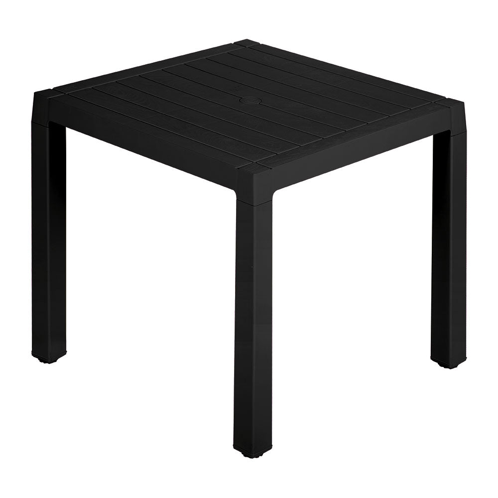 Mesa Auxiliar Rimax Barú Trendy Negro 75.3x73.5cm Cuadrado - MESAS AUXILIARES | Bylmo