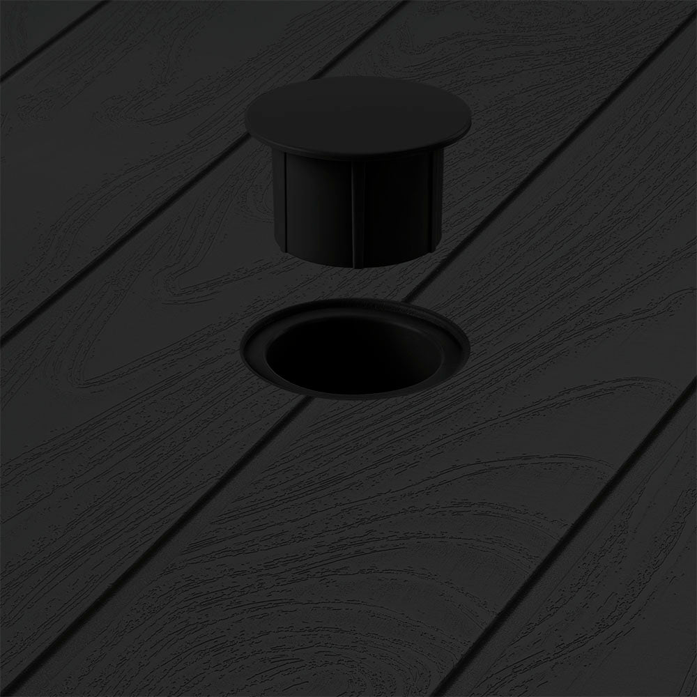 Mesa Auxiliar Rimax Barú Trendy Negro 75.3x73.5cm Cuadrado - MESAS AUXILIARES | Bylmo