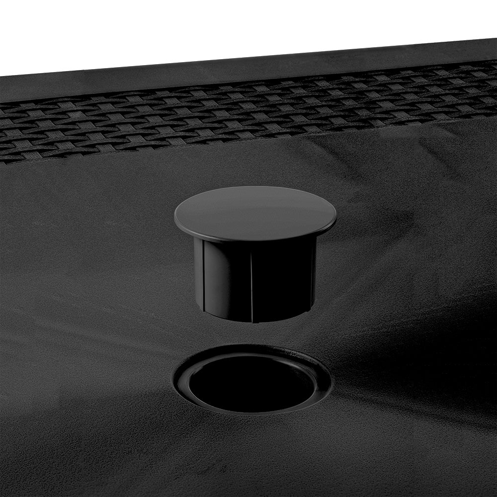 Mesa Auxiliar Rimax Shia Negro 85.6x72.5cm Cuadrado - MESAS AUXILIARES | Bylmo