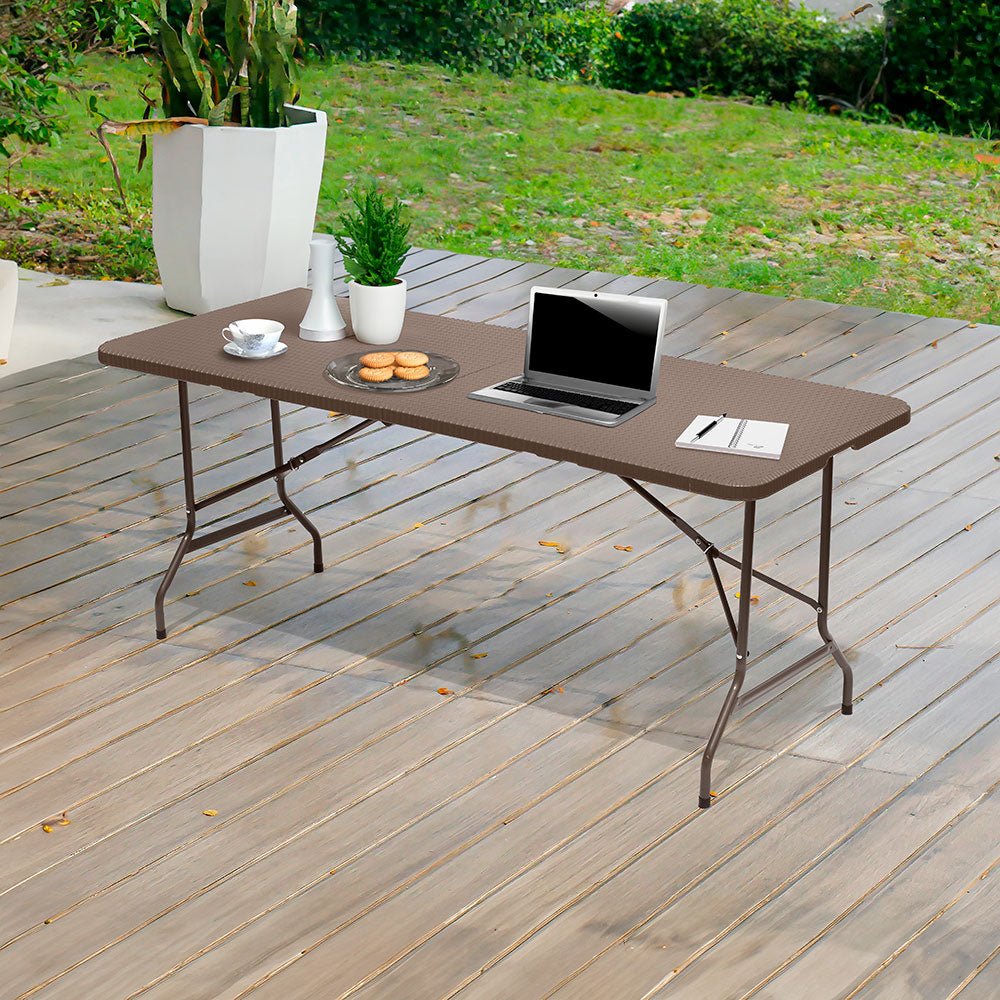 Mesa Banquetera Rimax Café 180x74cm Rectangular - MESAS AUXILIARES | Bylmo