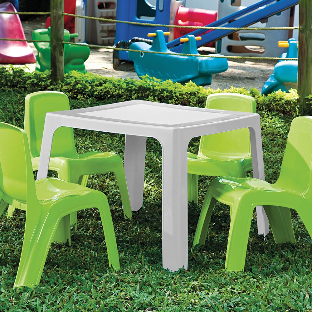Mesa Infantil Rimax Pequeñín Gris Hielo 70.7x50.7cm Cuadrado - MESAS AUXILIARES | Bylmo