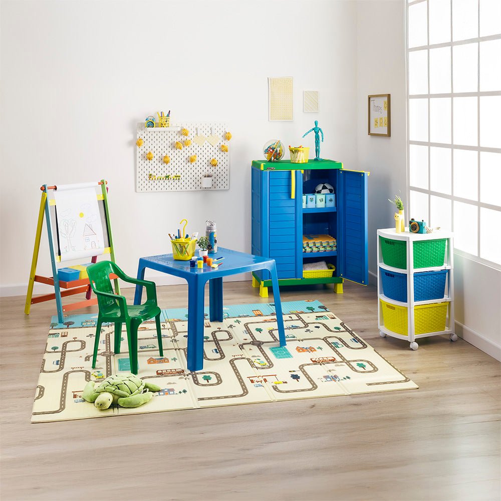 Mesa Infantil Rimax Pequeñín Azul 70.7x50.7cm Cuadrado - MESAS AUXILIARES | Bylmo