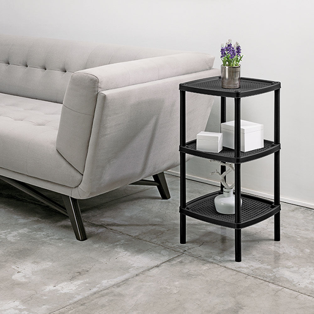 Mesa Multiusos Rimax Negro 35x71.5cm Cuadrado - MESAS AUXILIARES | Bylmo