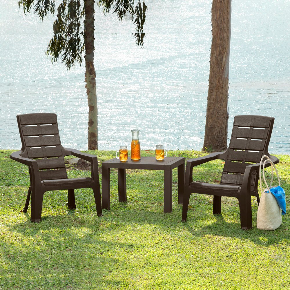 Silla Playera Rimax Barú Wengue 67.5x89.1cm con Apoya Brazos y con Espaldar - SILLAS DE EXTERIOR | Bylmo