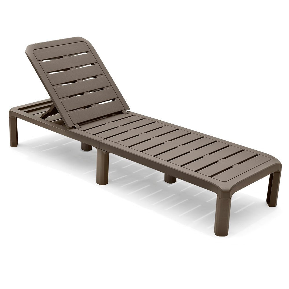 Cama Asoleadora Rimax Barú Moca 57.5x29cm con Espaldar - SILLAS DE EXTERIOR | Bylmo