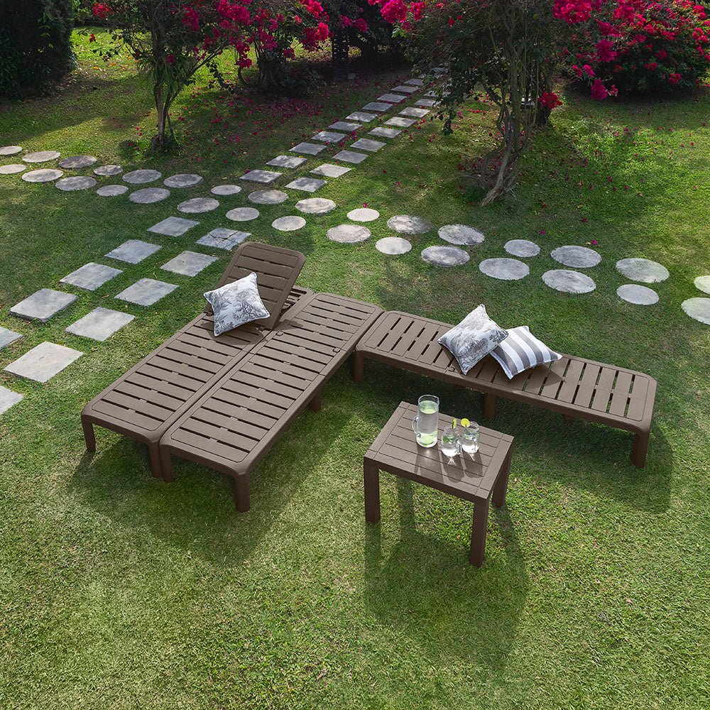 Cama Asoleadora Rimax Barú Moca 57.5x29cm con Espaldar - SILLAS DE EXTERIOR | Bylmo