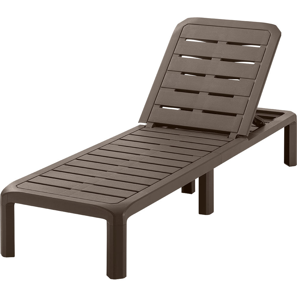 Cama Asoleadora Rimax Barú Moca 57.5x29cm con Espaldar - SILLAS DE EXTERIOR | Bylmo