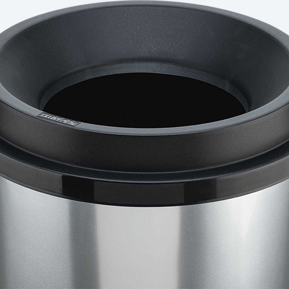 Papelera Rimax Evo Negro 32.5x47.5cm de 25 Litros para Papeles sin Tapa - BASUREROS Y PAPELERAS | Bylmo
