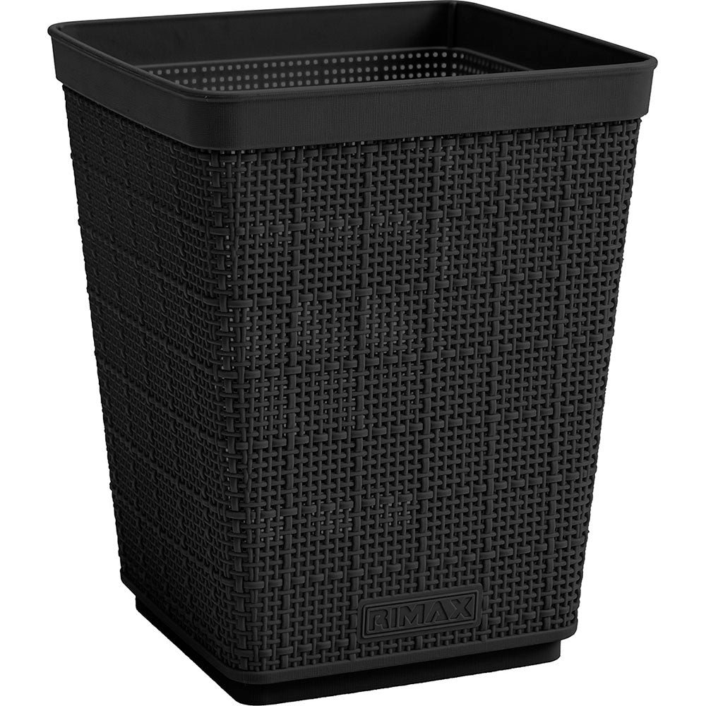Papelera Rimax Negro 19.6x24.1cm de 6 Litros para Papeles sin Tapa - BASUREROS Y PAPELERAS | Bylmo