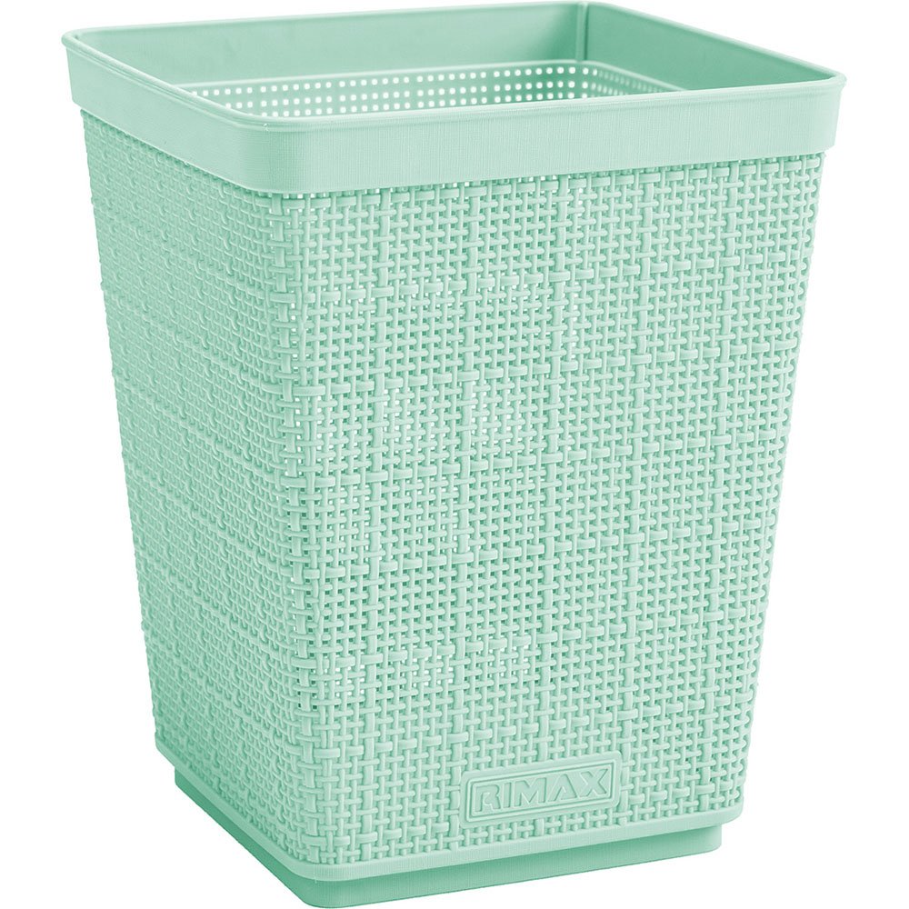 Papelera Rimax Verde Menta 19.6x24.1cm de 6 Litros para Papeles sin Tapa - BASUREROS Y PAPELERAS | Bylmo