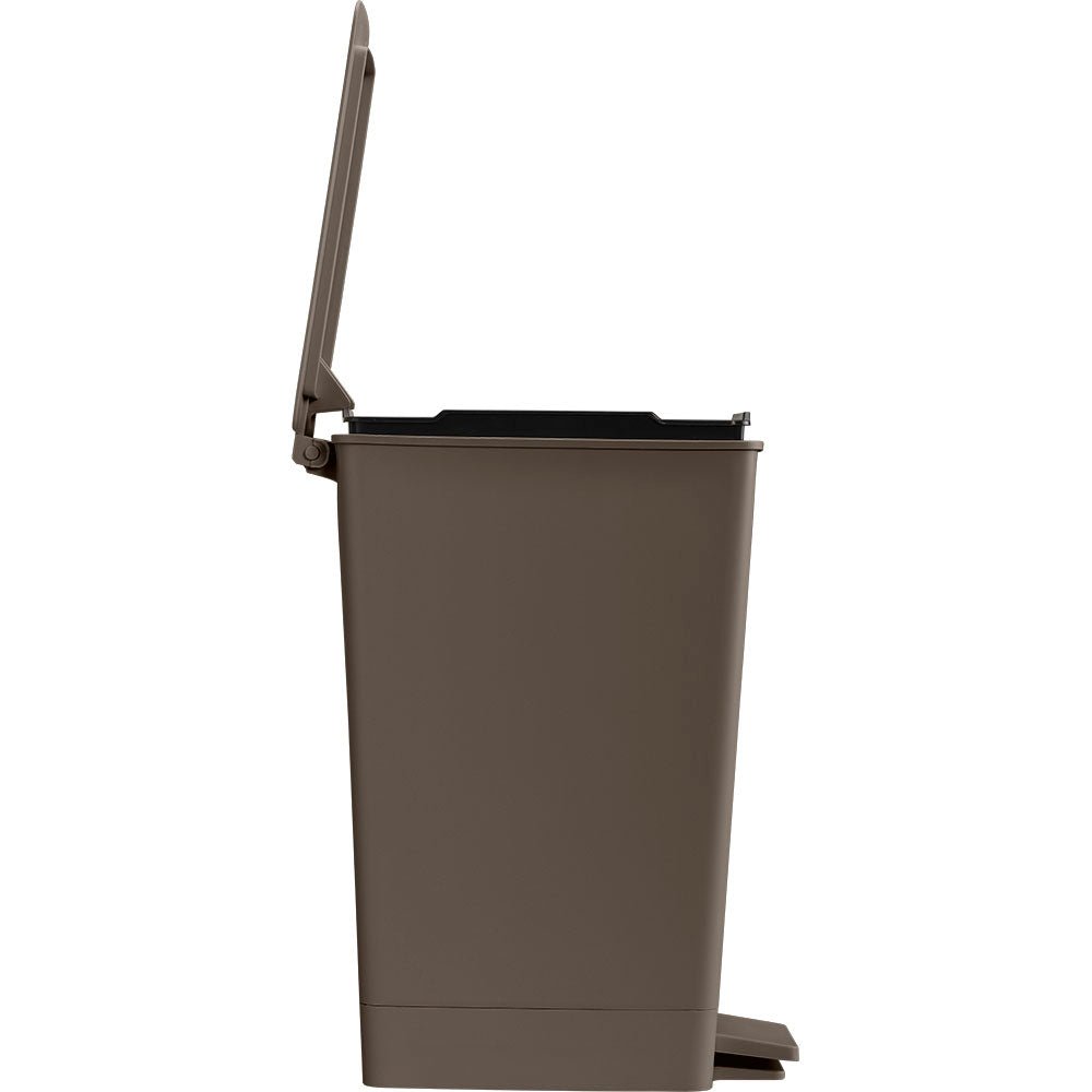 Basurero Rimax Moca 28x35cm de 8 Litros para Multiusos con Tapa De Pedal - BASUREROS Y PAPELERAS | Bylmo