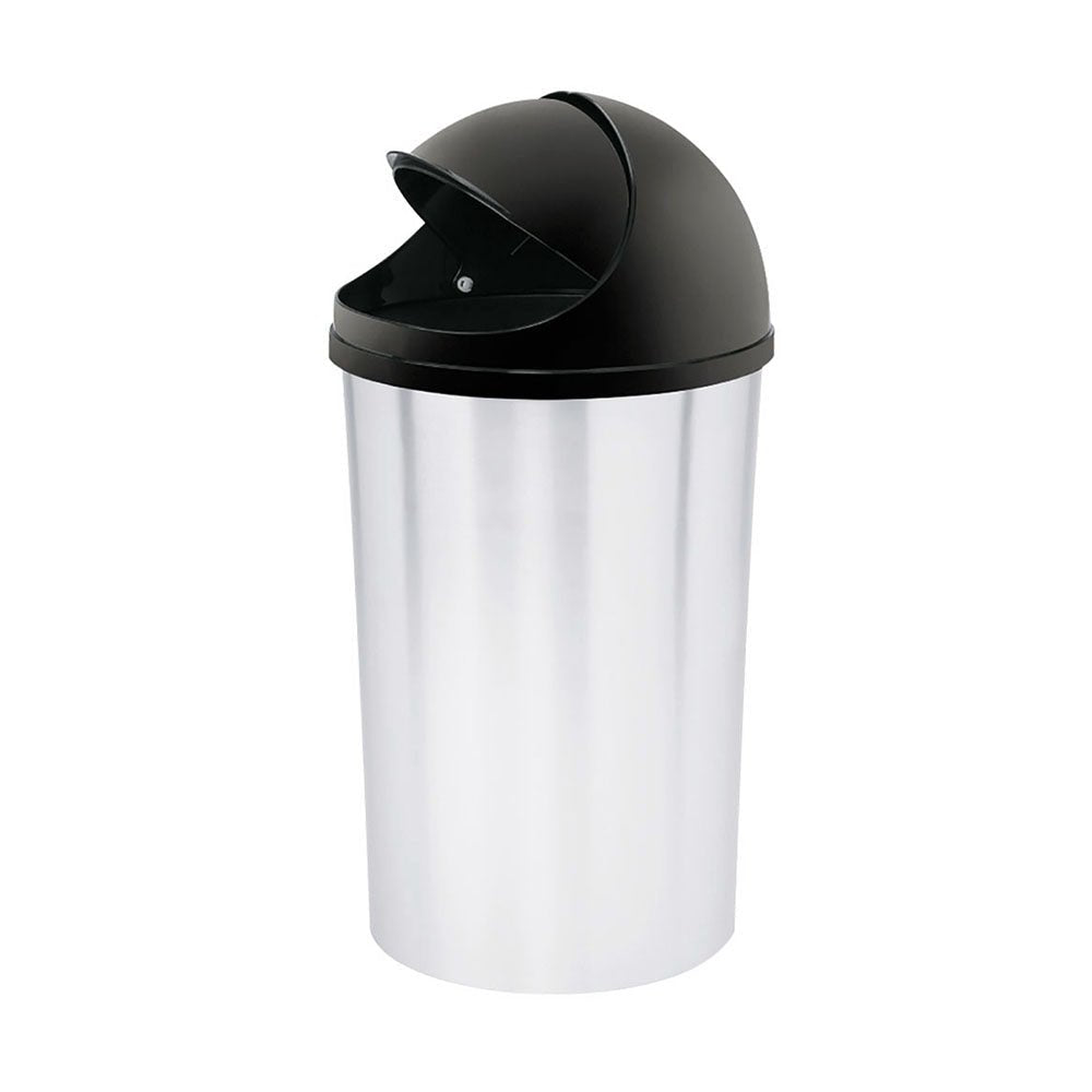 Papelera Rimax Style Negro 23x42.7cm de 10 Litros para Papeles con Tapa Basculante - BASUREROS Y PAPELERAS | Bylmo