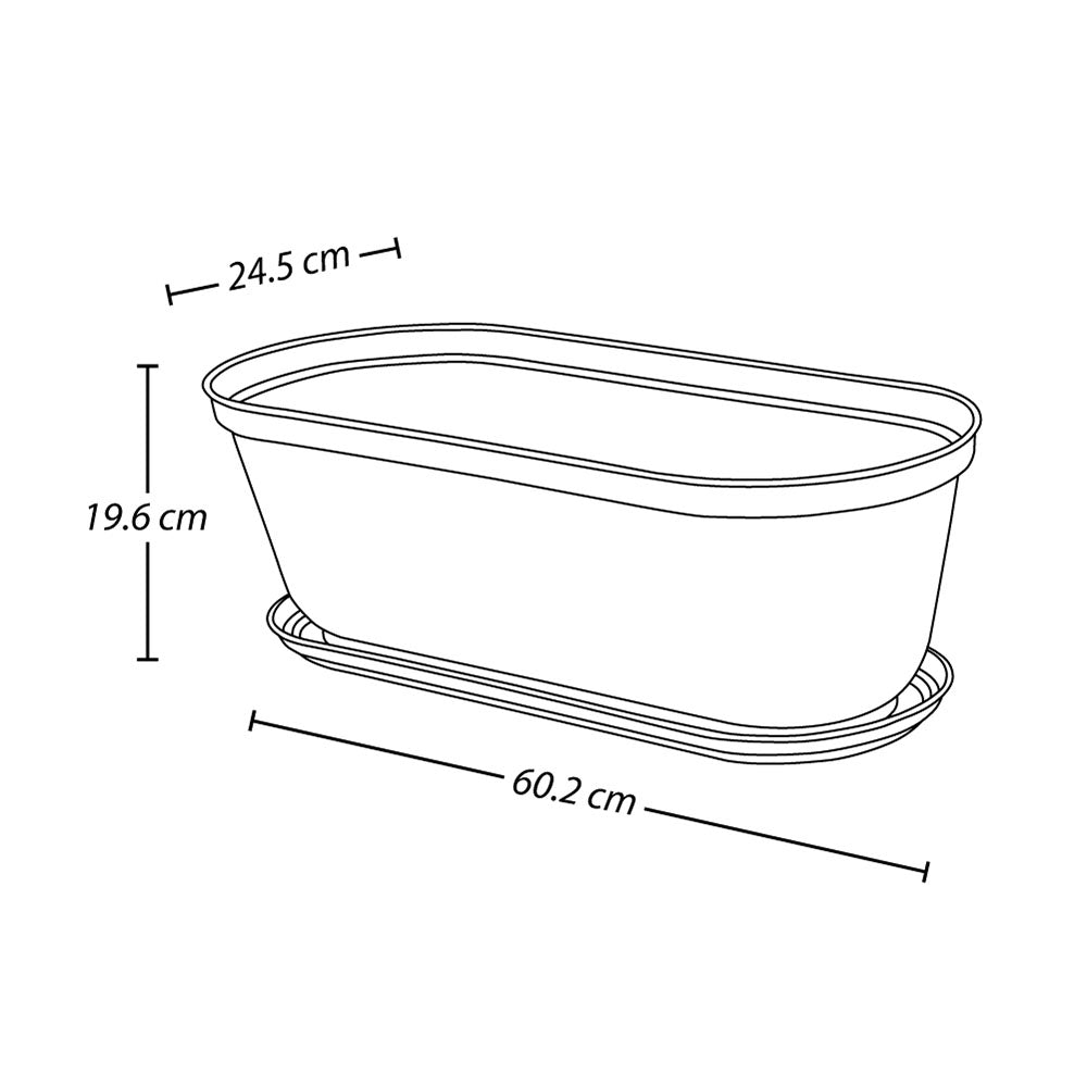 Matera de Mesa Rimax Rafia Verde Musgo 60.2x19.6cm Ovalado con Orificio de Drenaje - MATERAS DE MESA | Bylmo