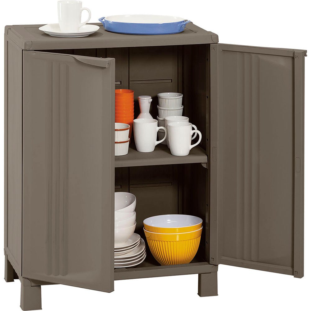 Armario de Aseo Rimax Home Moca 66.5x91cm para Organizar con Dos Puertas - MUEBLES DE ASEO Y ROPAS | Bylmo