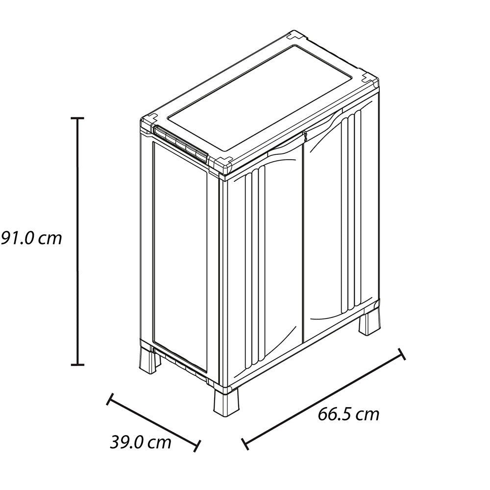 Armario de Aseo Rimax Home Moca 66.5x91cm para Organizar con Dos Puertas - MUEBLES DE ASEO Y ROPAS | Bylmo
