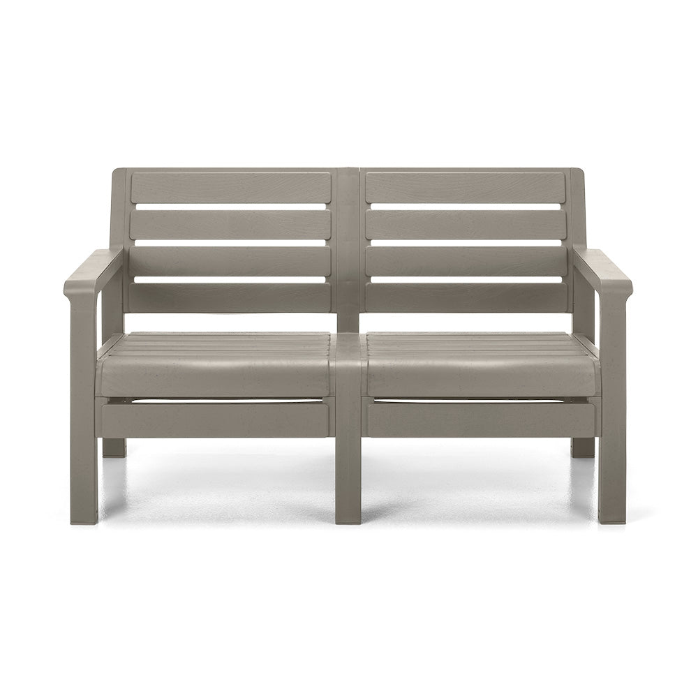 Sofá Rimax Barú Gris Cemento 131.4x74.6cm de Dos Puestos con Apoya Brazos - SOFAS Y POLTRONAS | Bylmo