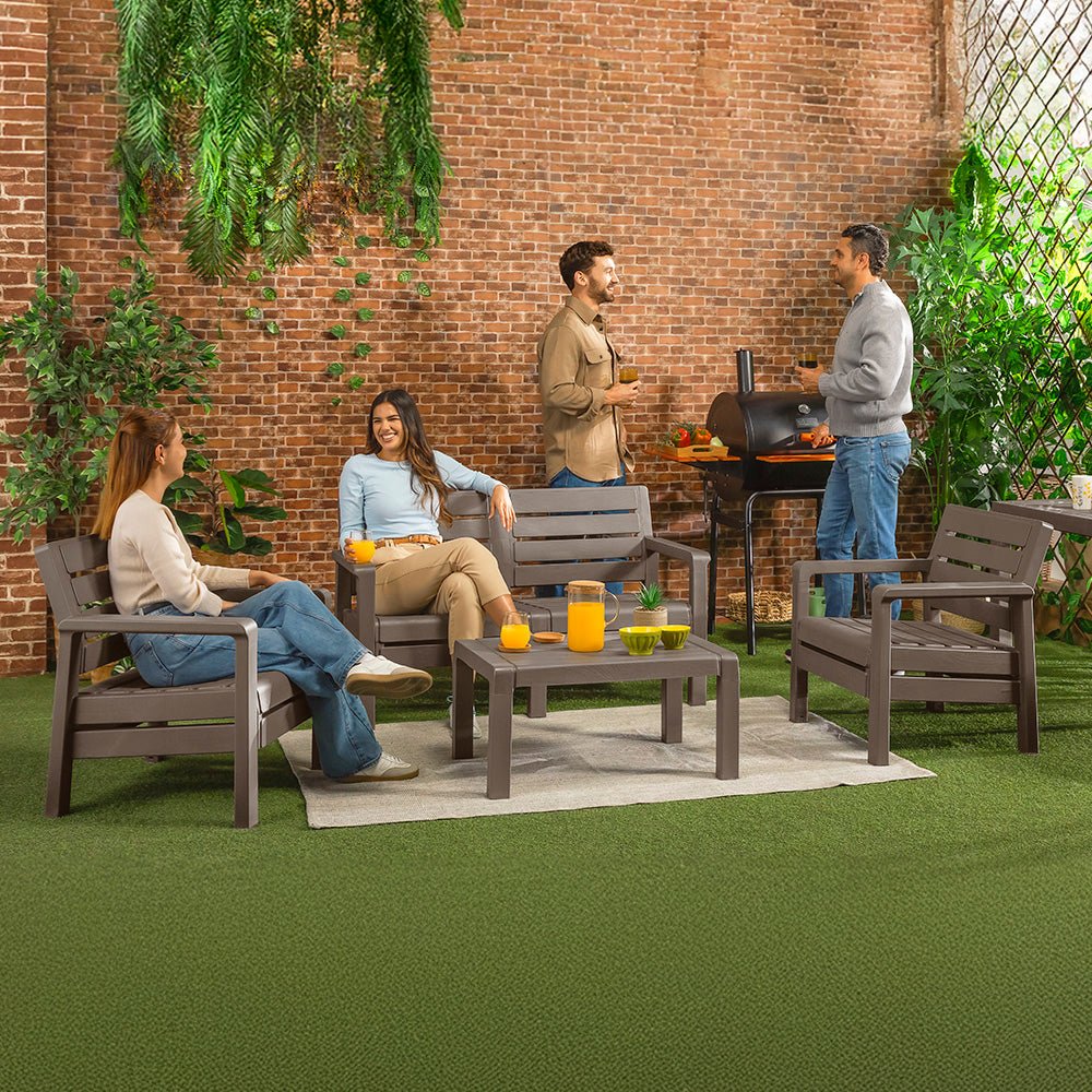 Sala Rimax Barú Moca 131.4x74.6cm de Cuatro Puestos con Apoya Brazos - SOFAS Y POLTRONAS | Bylmo