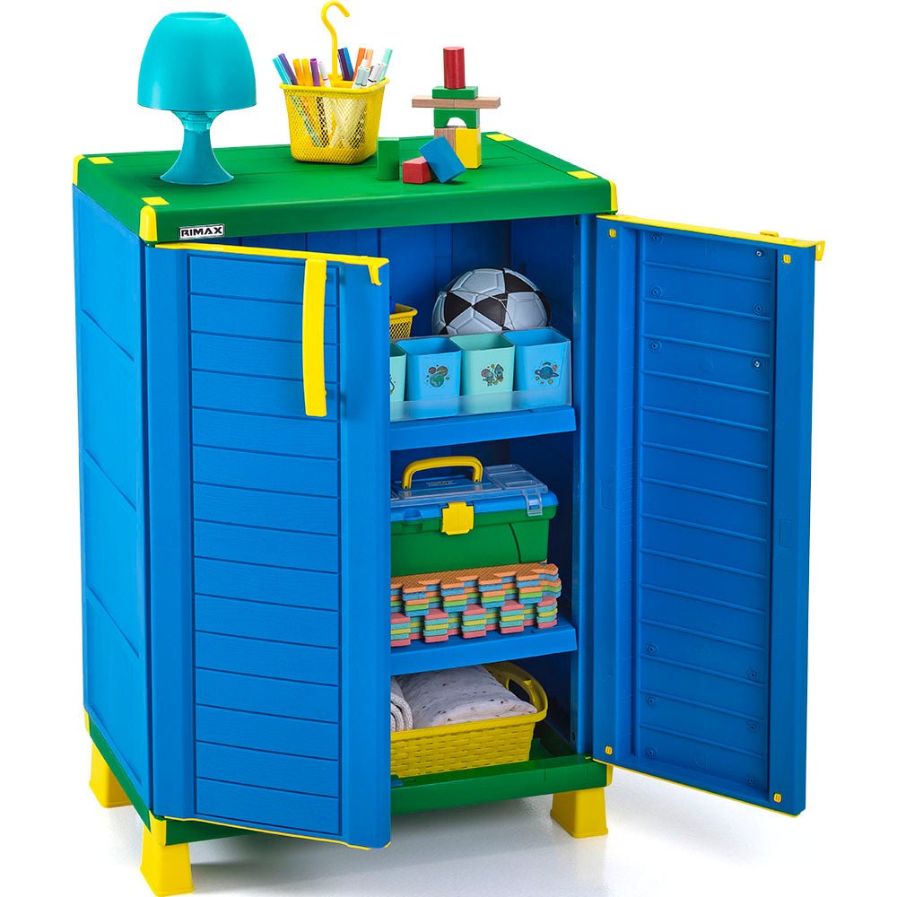 Cajonera Infantil Rimax Aventura Azul 65x101cm de Tres Hileras sin Cajones - CAJONERAS Y COMODAS | Bylmo
