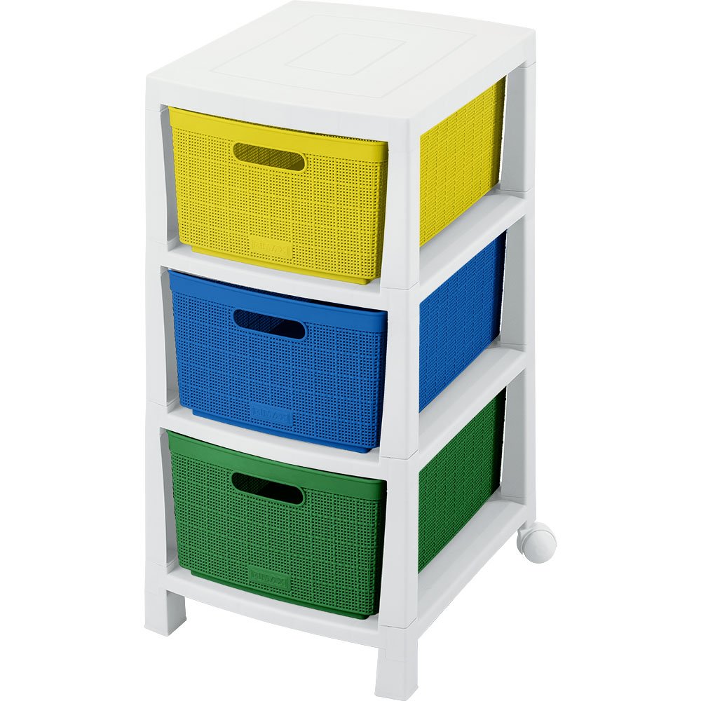 Cajonera Rimax Fique Aventura Multicolor 39.4x66.7cm de Tres Hileras con Tres Cajones - CAJONERAS Y COMODAS | Bylmo