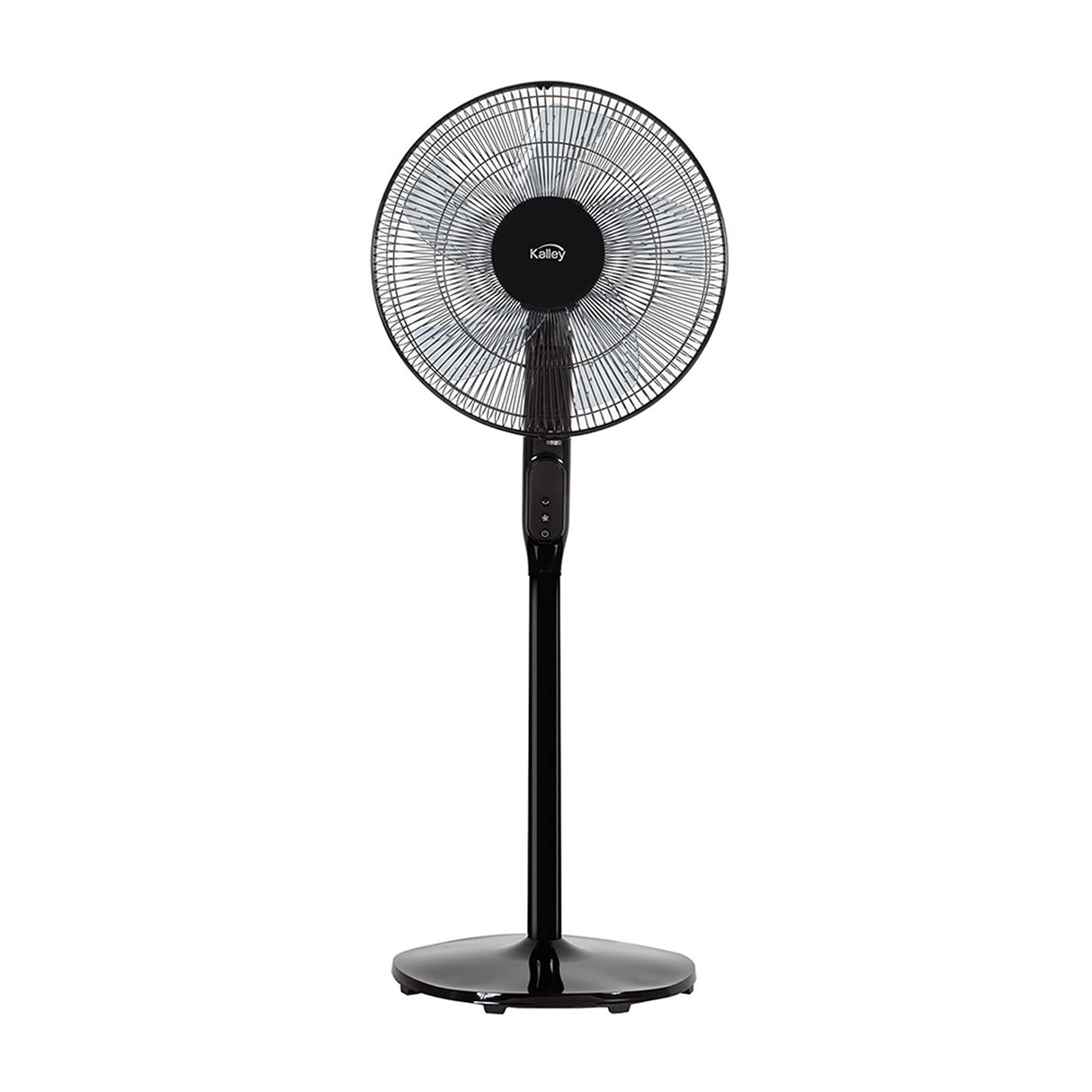 Ventilador de Piso Kalley Negro 45x69.5cm de 12 Velocidades con Temporizador - VENTILADORES | Bylmo