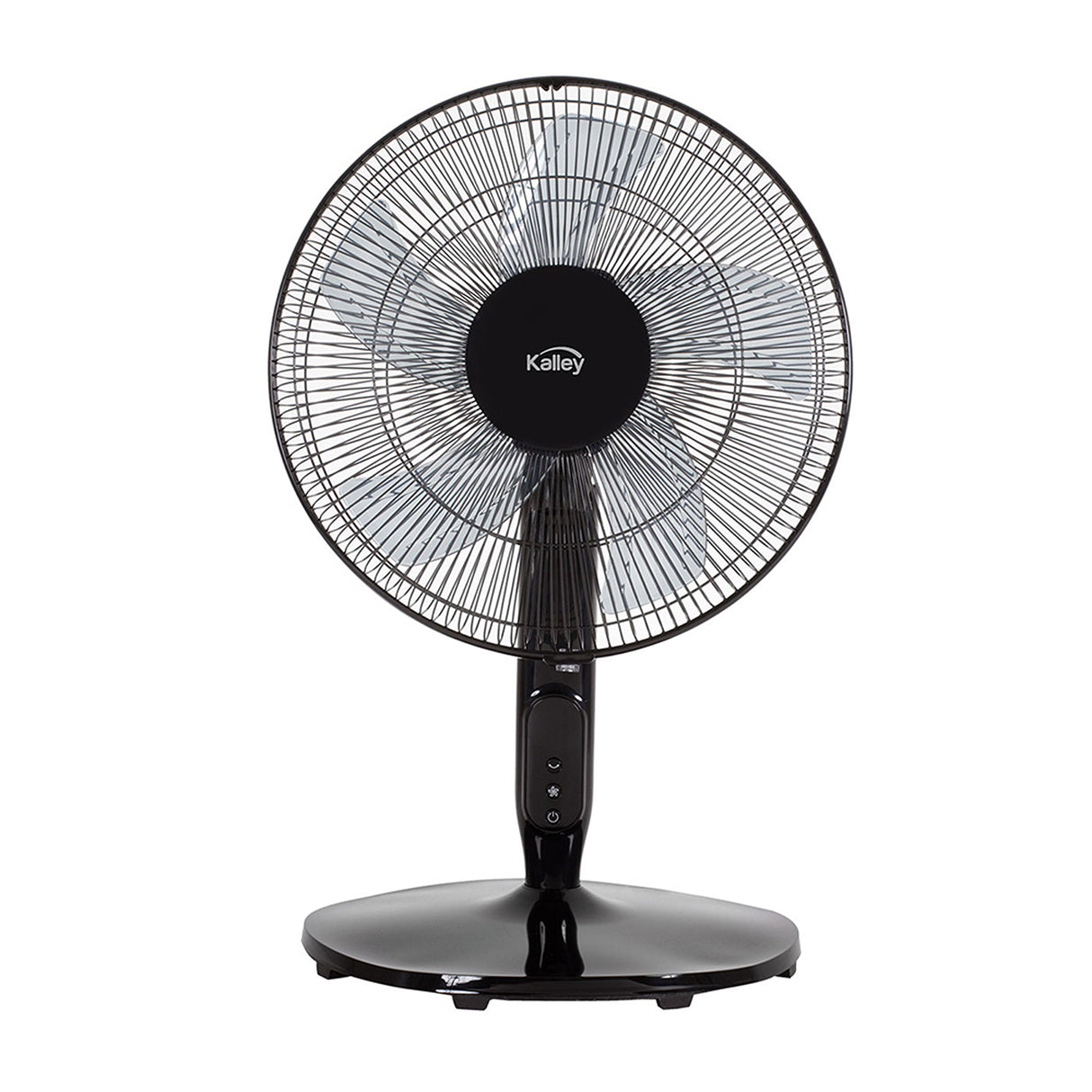 Ventilador de Piso Kalley Negro 45x69.5cm de 12 Velocidades con Temporizador - VENTILADORES | Bylmo