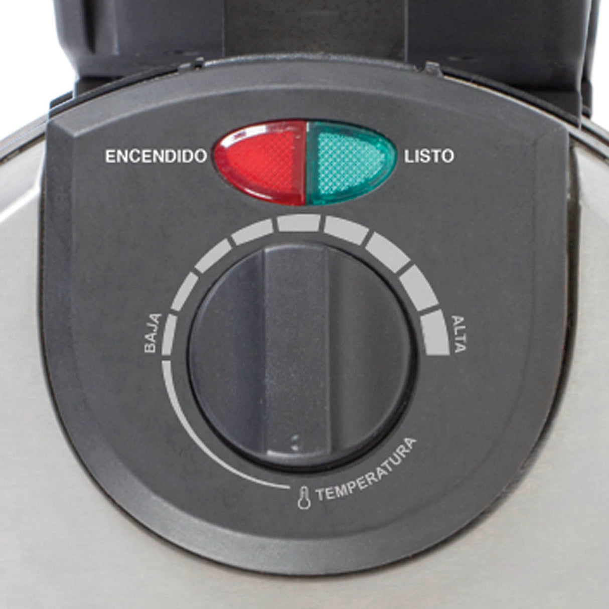 Waflera Kalley Gris y Negro 39.5x18cm con Un Puesto de Cocción - SANDUCHERAS Y WAFLERAS | Bylmo