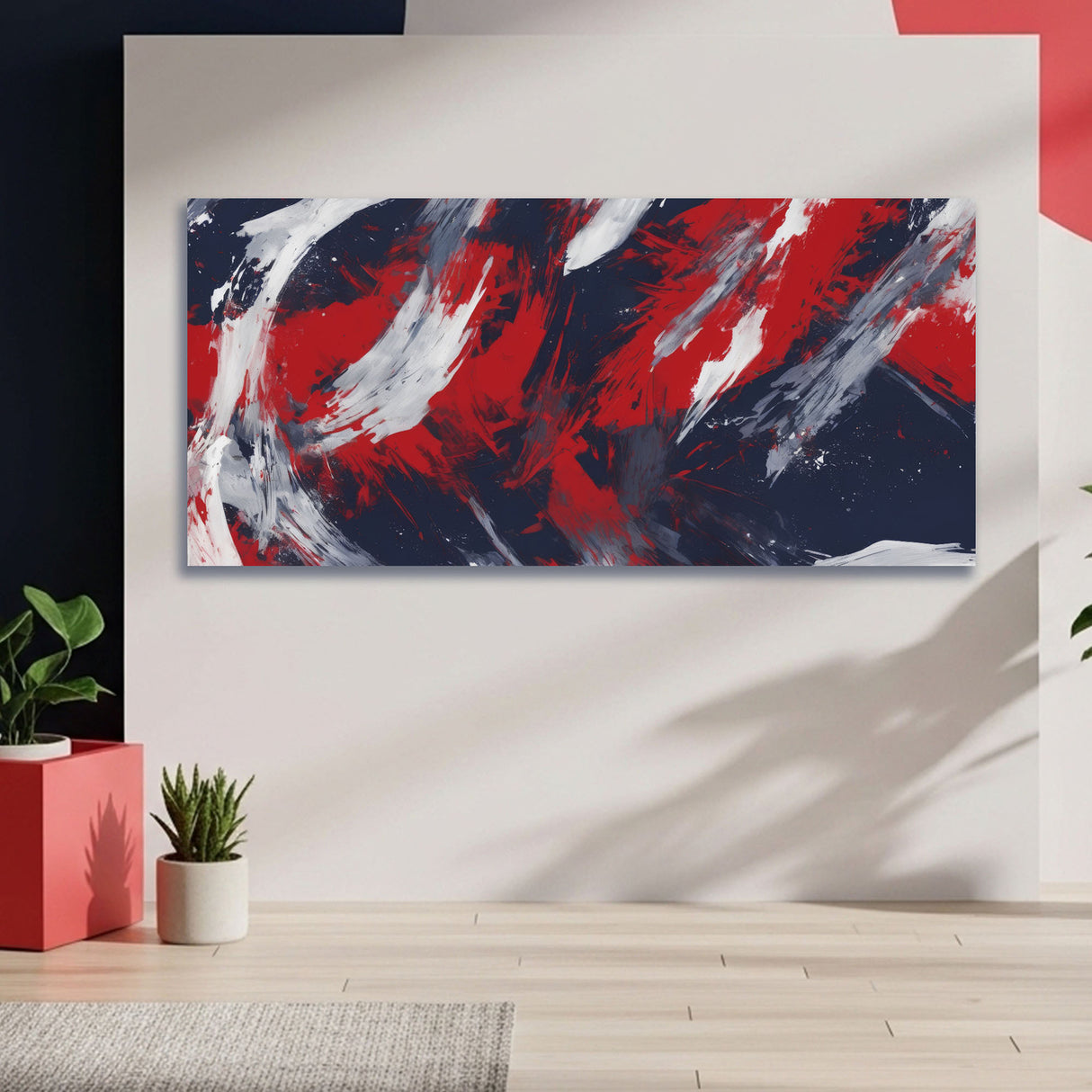 Cuadro decorativo Lienzo Trazos de Unión 118x55cm - CUADROS | Bylmo