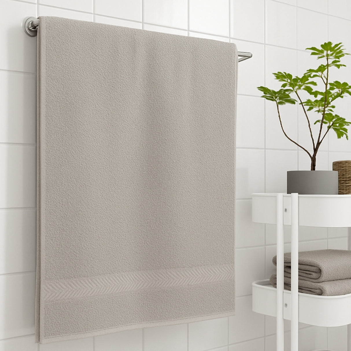 Toalla de Cuerpo Cannon Gris 70x140cm Fondo Entero Ultrasuave y Absorción Alta - TOALLAS | Bylmo