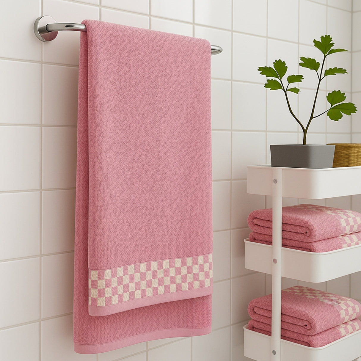 Toalla de Cuerpo Cannon rosa 70x140cm Fondo Entero Ultrasuave y Absorción Alta - TOALLAS | Bylmo