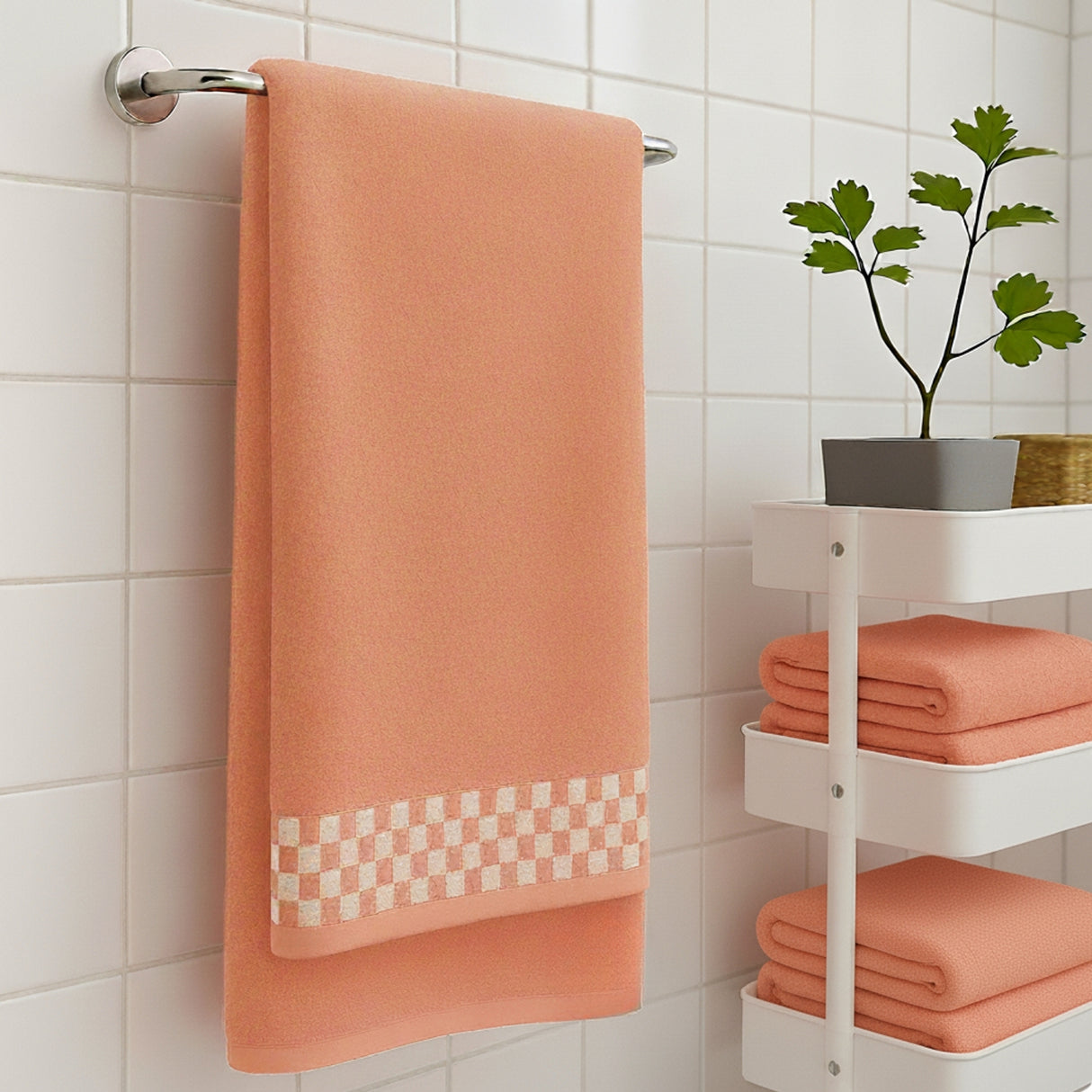 Toalla de Cuerpo Cannon naranja 70x140cm Fondo Entero Ultrasuave y Absorción Alta - TOALLAS | Bylmo