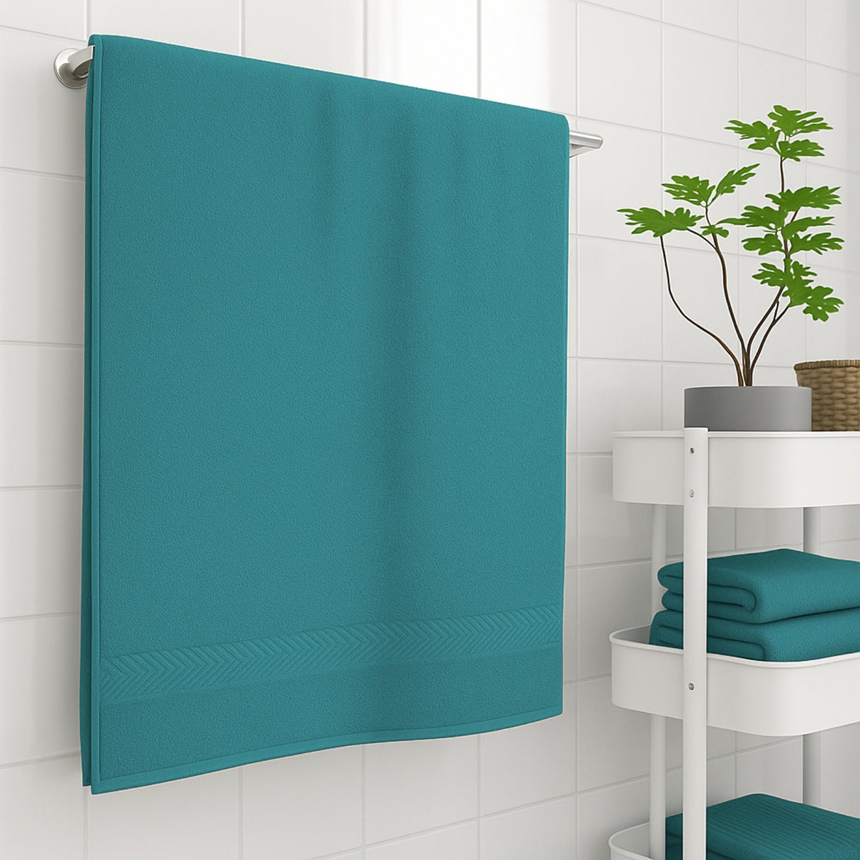 Toalla de Cuerpo Cannon turquesa 70x140cm Fondo Entero Ultrasuave y Absorción Alta - TOALLAS | Bylmo