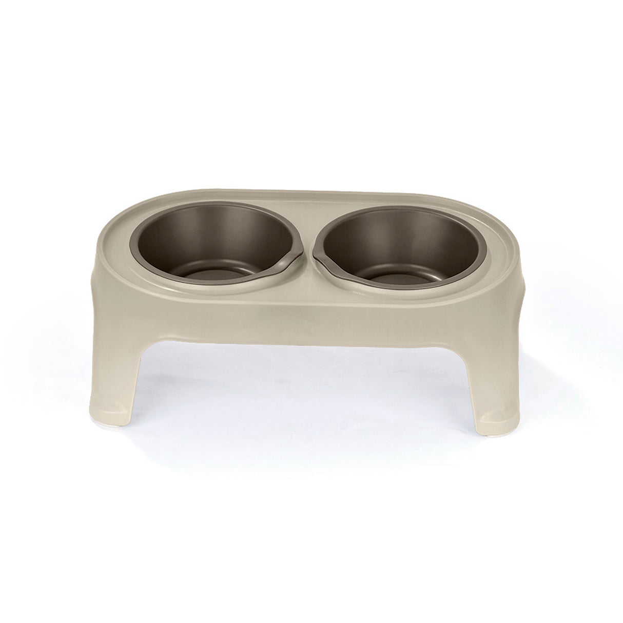 Comedero Alto para Perros Rimax Taupe 44.5x16.5cm Para Perros Pequeños - COMEDEROS Y BEBEDEROS PARA MASCOTAS | Bylmo