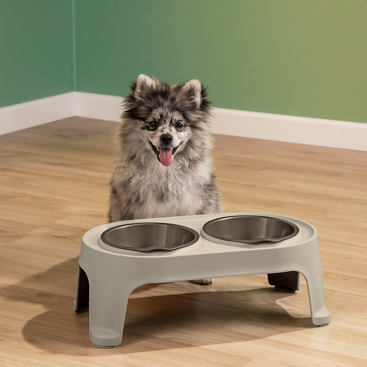 Comedero Alto para Perros Rimax Taupe 44.5x16.5cm Para Perros Pequeños - COMEDEROS Y BEBEDEROS PARA MASCOTAS | Bylmo