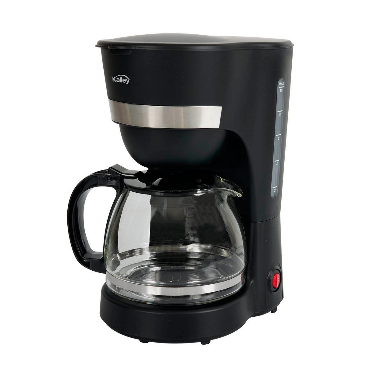 Cafetera Eléctrica Kalley Negro 16.79x28.99cm de Goteo Para 10 Tazas y con Apagado Automático - CAFETERAS ELECTRICAS | Bylmo