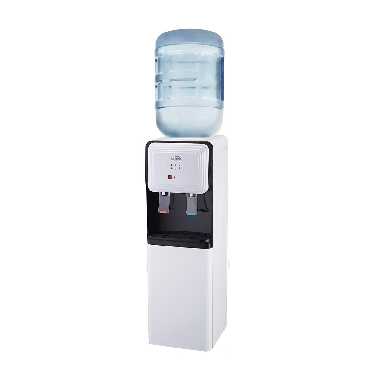 Dispensador de Agua Kalley Gris y Negro 27x85cm de Piso y Para Botellón de Cinco Galones - DISPENSADORES DE AGUA | Bylmo