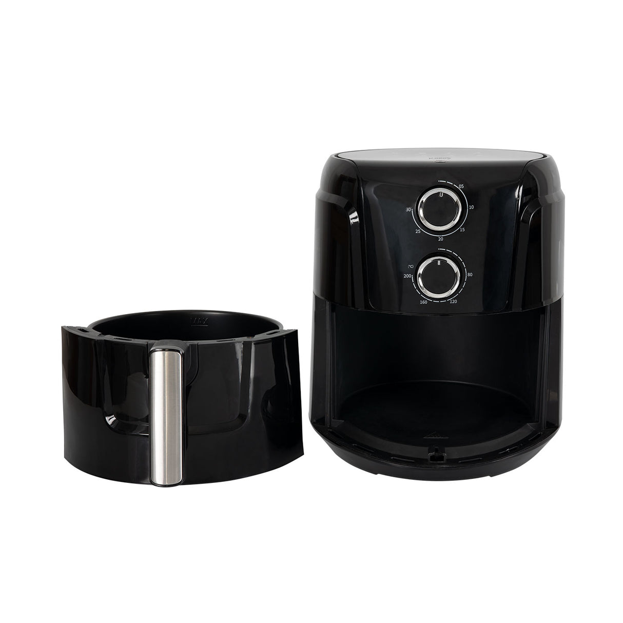 Freidora de Aire Kalley Negro 26x33.3cm de 4.5 Litros - FREIDORAS DE AIRE | Bylmo