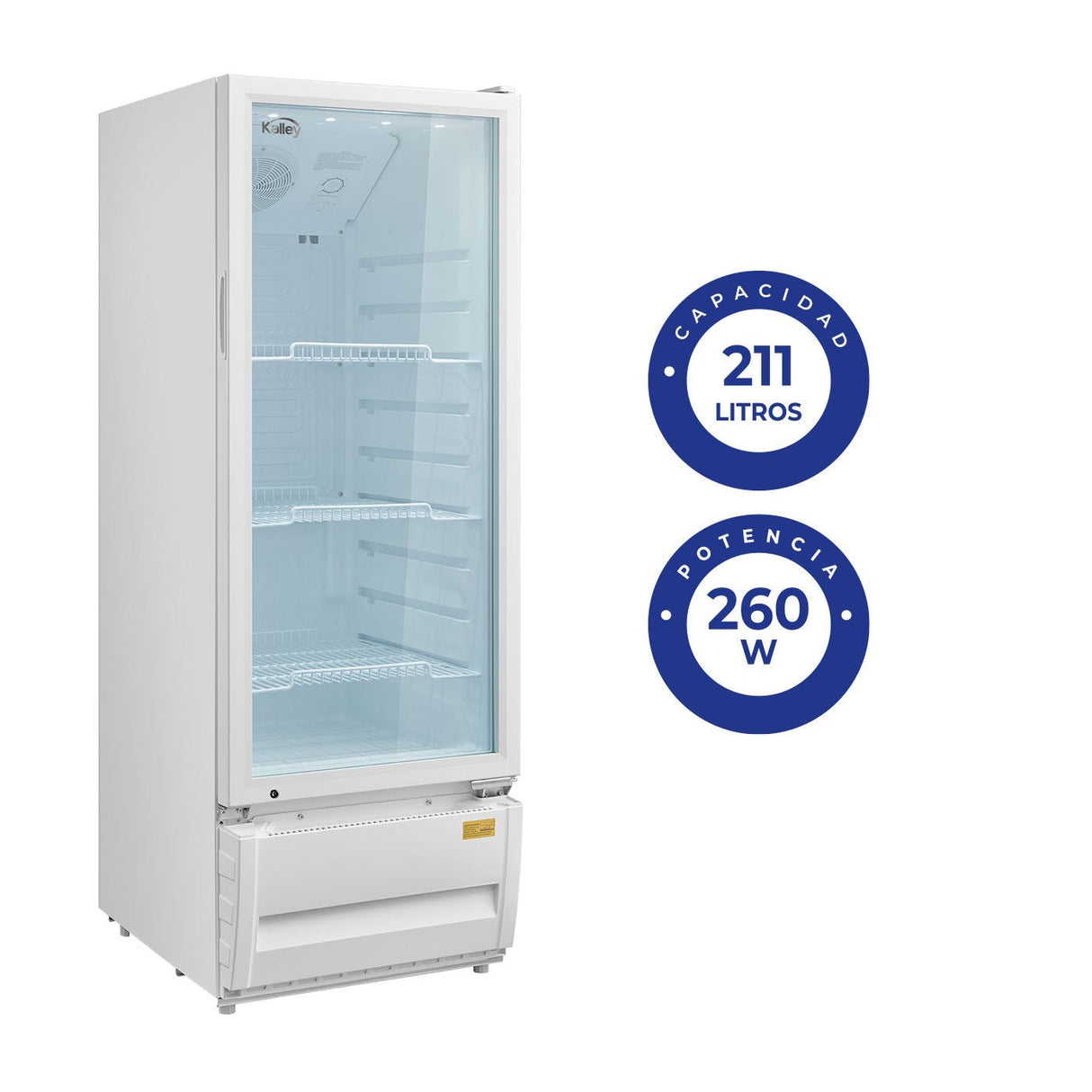 Nevera Kalley Blanco 52x149.4cm para 211 Litros - NEVERAS | Bylmo