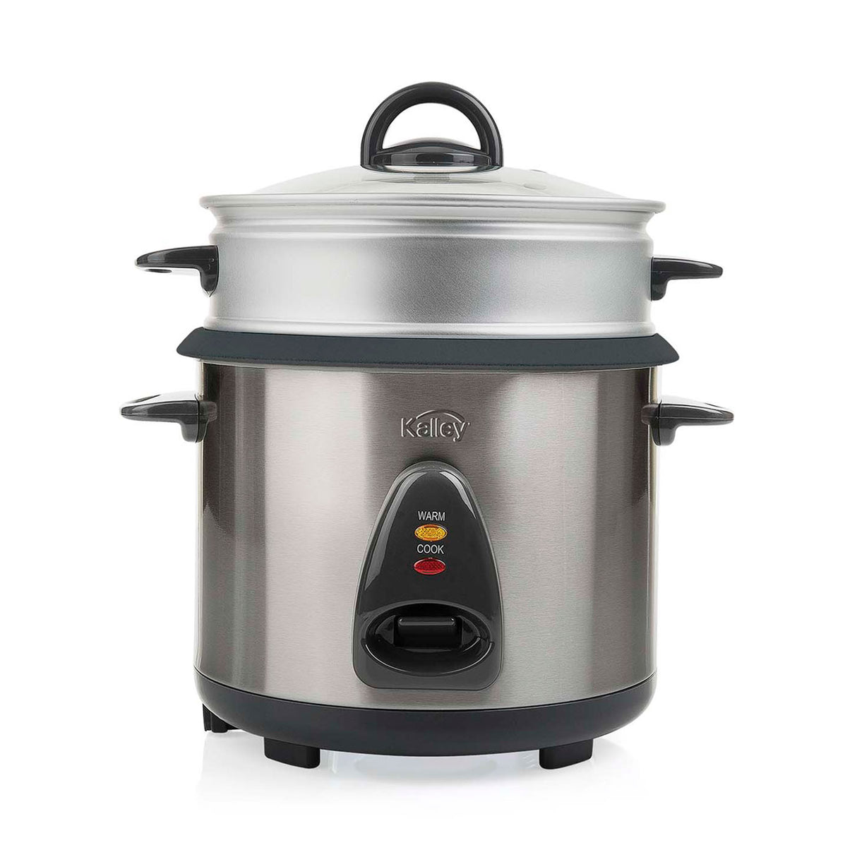 Olla Arrocera Kalley Gris 28x28.5cm para 7 Tazas y con Función para Mantener Caliente - OLLAS ARROCERAS | Bylmo