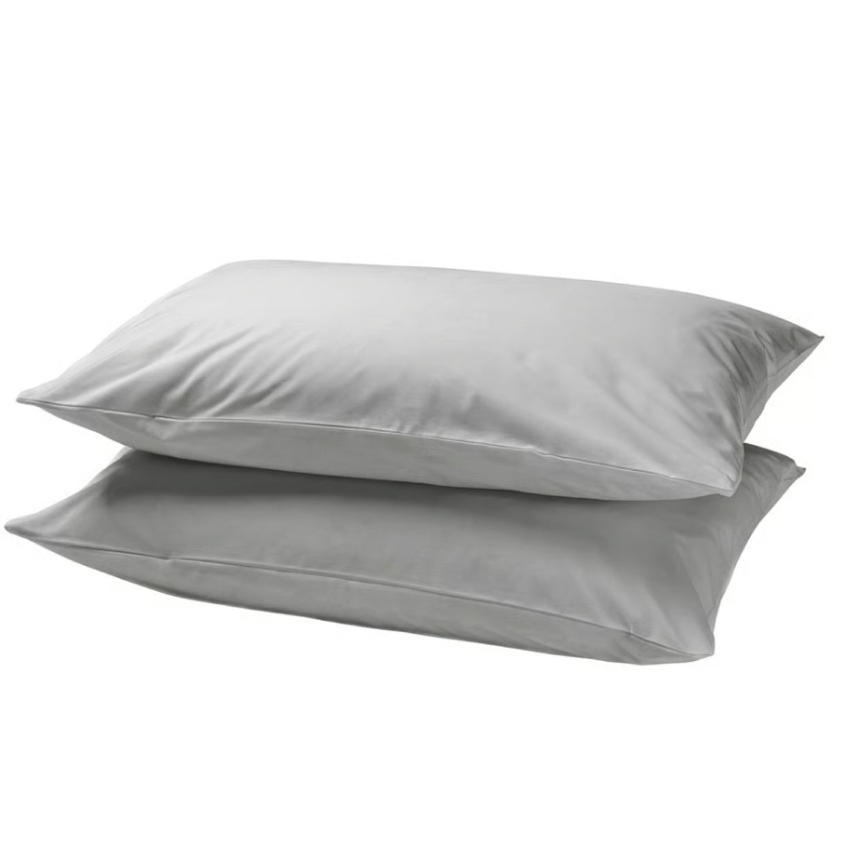 Set X 2 Fundas de Almohada Gris 50x90cm Tejido Suave 200 Hilos - FUNDAS DE ALMOHADA | Bylmo