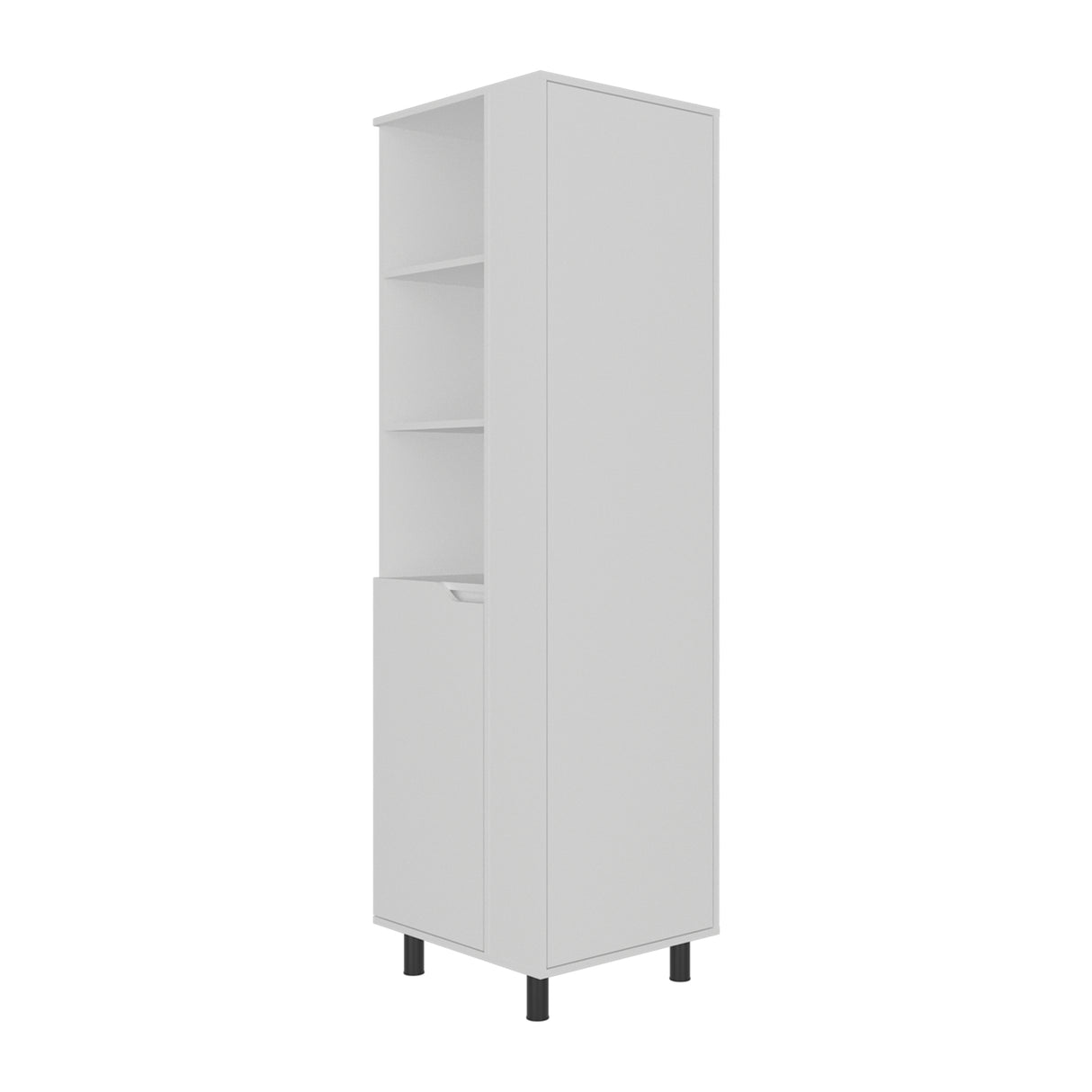 Mueble de Aseo Vidalia Blanco 55x180cm Para Organizar con Una Puerta