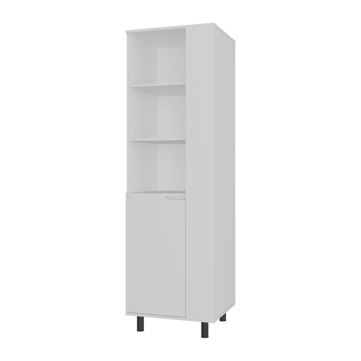 Mueble de Aseo Vidalia Blanco 55x180cm Para Organizar con Una Puerta