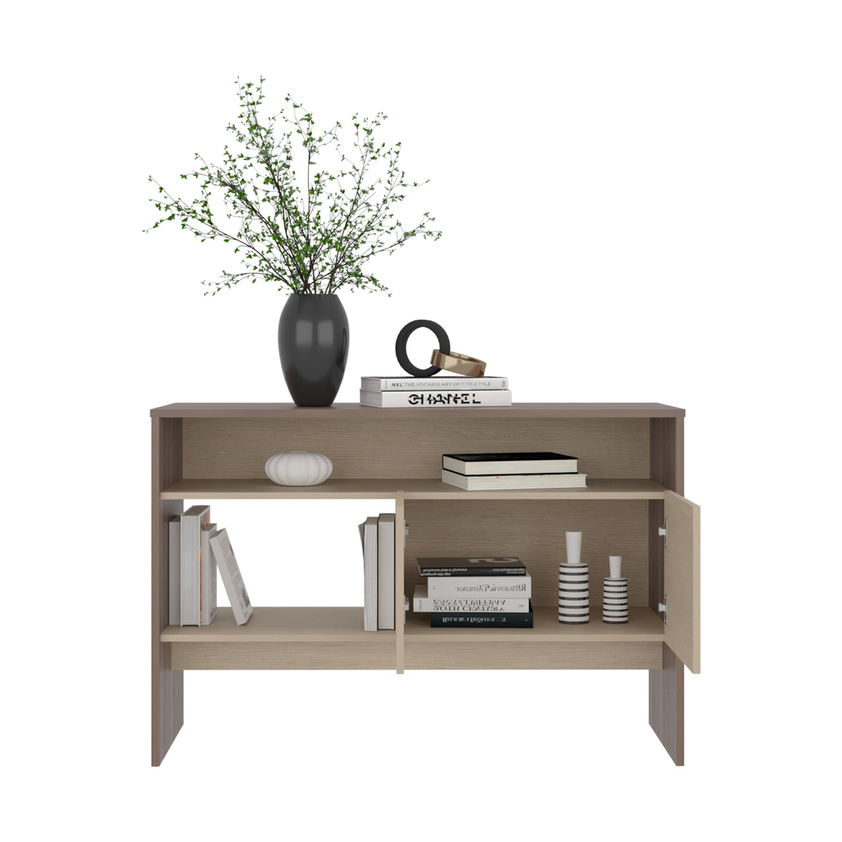 Arrimo Vedra Avellana y Cartagena 120x80.7cm con Dos Puertas y Cuatro Compartimientos