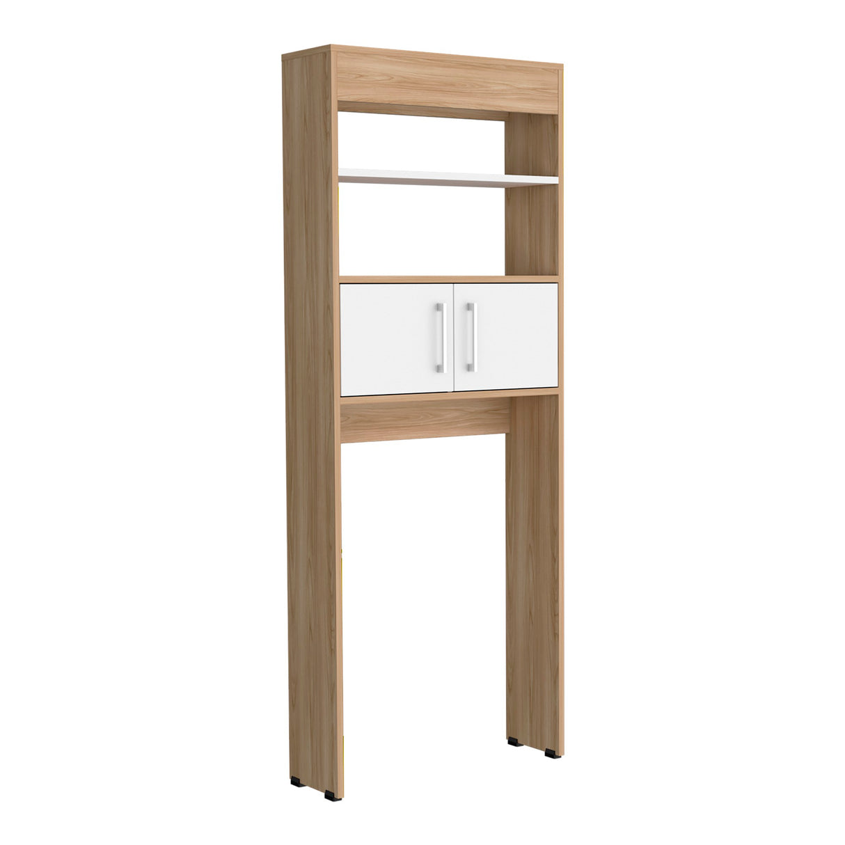Optimizador de Baño BiColor Fresno y Blanco 62x160cm con Un Entrepaño - OTROS MUEBLES PARA BANHO | Bylmo