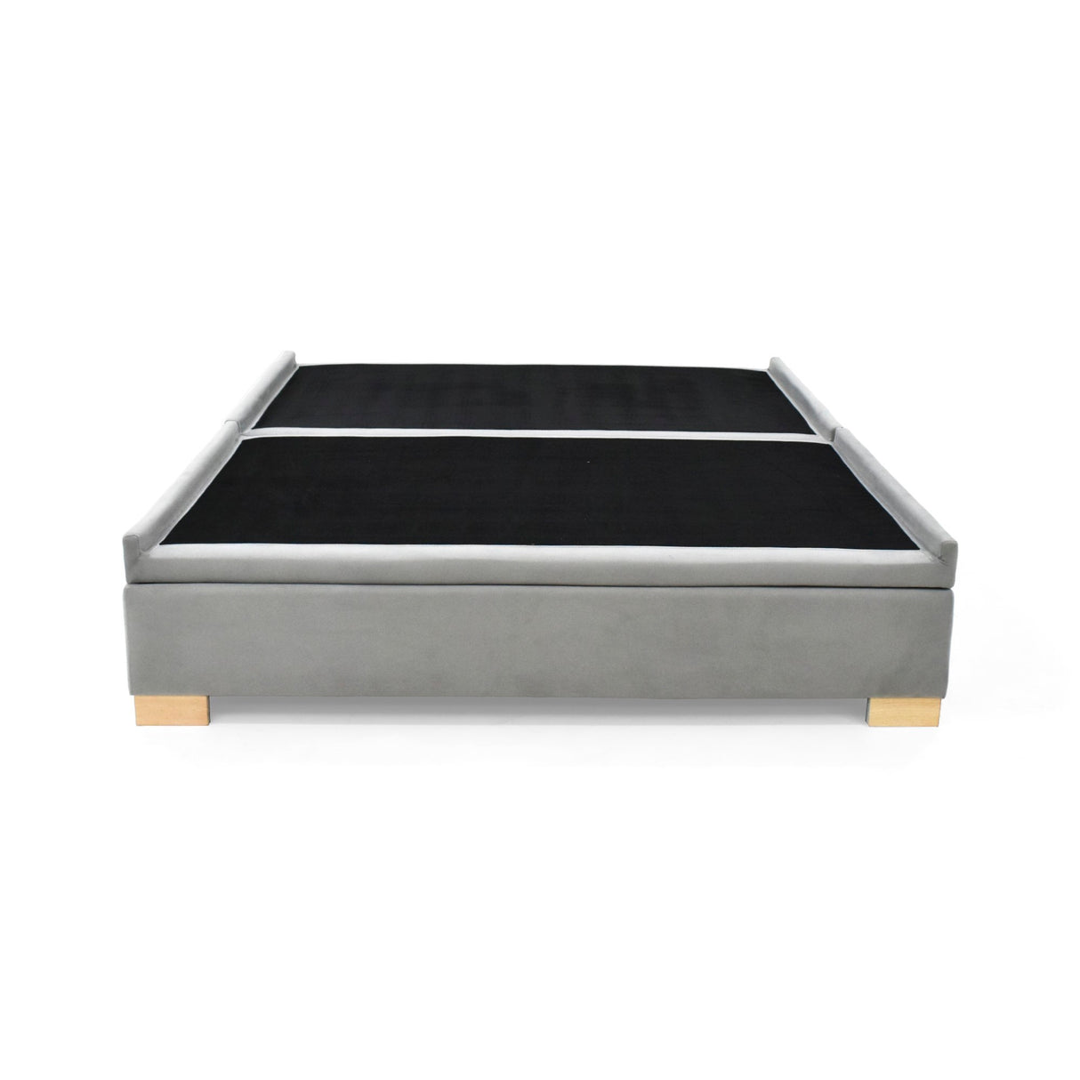 Base Cama Aveiro Plata y Matiz Natura 146x35cm para Colchón Doble 140 X 190 Cm y con Almacenamiento - CAMAS | Bylmo