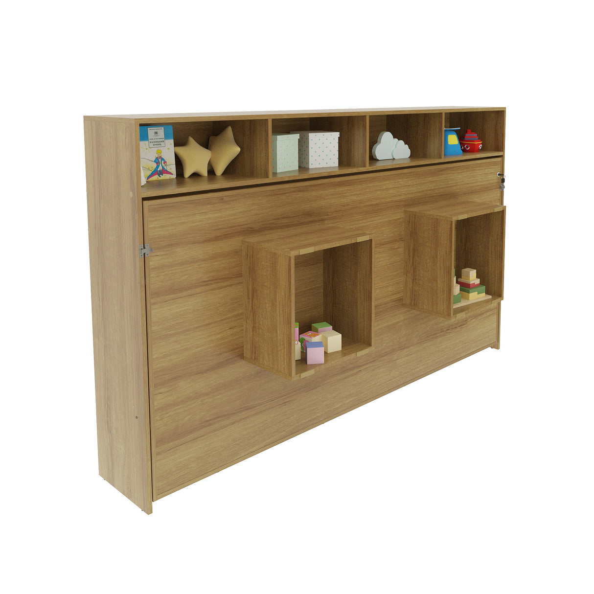 Cama Abatible Ibiza Almendra 195.8x171cm para Colchón Doble 140 X 190 Cm - CAMAS | Bylmo