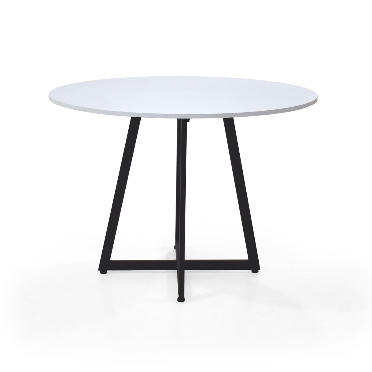 Mesa de Comedor Malawi Blanco 105x76cm Circular de Cuatro Puestos sin Sillas - COMEDORES | Bylmo