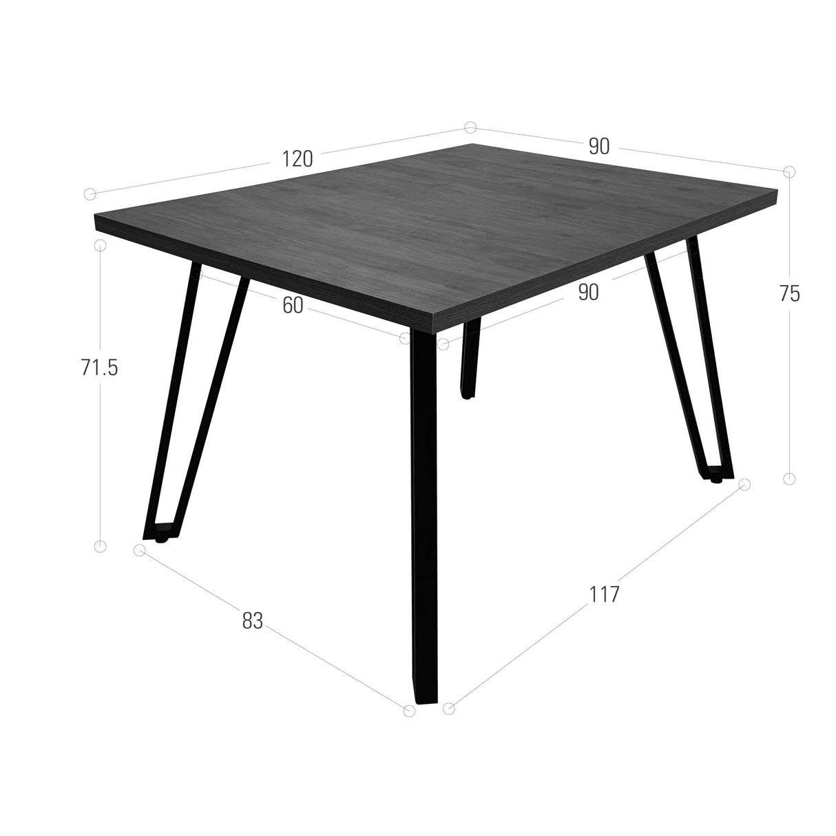 Mesa de Comedor Forest Oasis 120x75cm Rectangular de Cuatro Puestos sin Sillas - COMEDORES | Bylmo