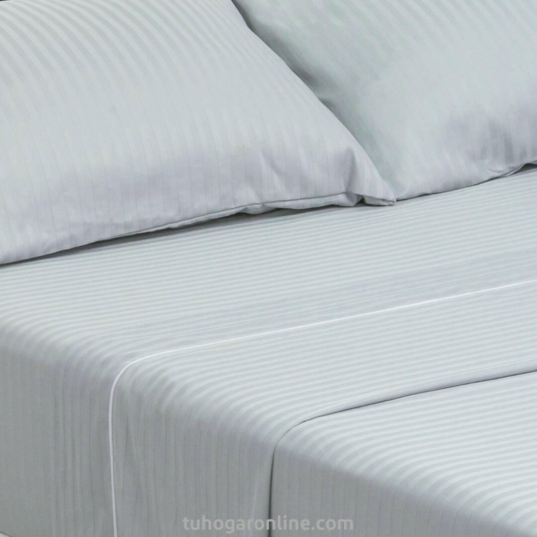 Juego de Sabanas Satinada Gris Para Cama King 200 X 200 Cm 800 Hilos Fondo Entero - SABANAS | Bylmo