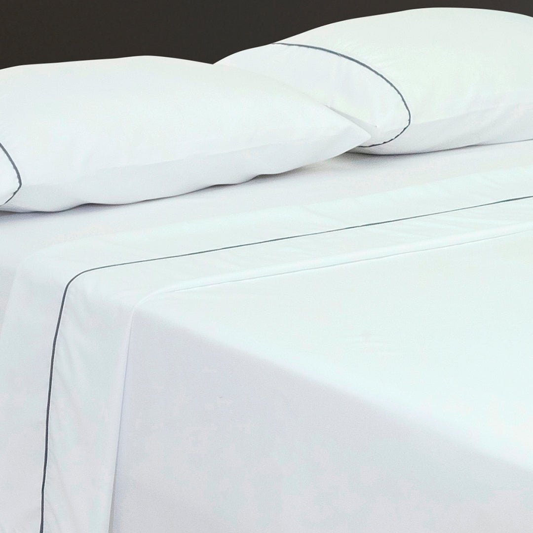 Juego de Sabanas Básicos Blanco Para Cama Semidoble 120 X 190 Cm Fondo Entero - SABANAS | Bylmo